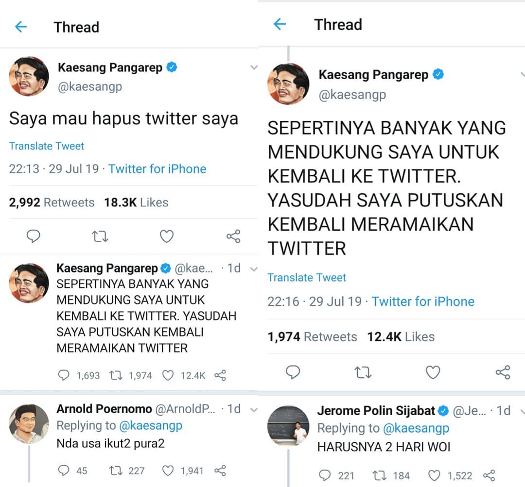 Kaesang Pangarep: Saya Mau Hapus Twitter Saya